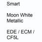 Preview: Smart, Moon White Metallic, EDE / ECM / CF5L.